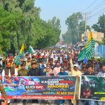 Kashmir Black Day Rally Organized in Muzaffargarh with Large Public Participation